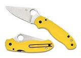 Lightweight Salt Para 3 Knife with CPM Magnacut Blade, Yellow by Spyderco