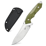 Eafengrow EF122 Fixed Blade Knife D2 Steel Blade G10 Handle Pocket Knives Fixed Knife, Survival, Outdoor Camping Survival Tool Knives, Kydex Sheaths (Green)