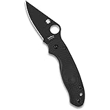Spyderco para 3 Lightweight Signature Knife with 2.58' Stainless Steel Blade and Durable FRN Handle - PlainEdge - C223