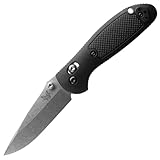 Benchmade - Mini Griptilian Outdoor EDC Knife, Drop-Point Blade with Black Grivory Handle (556-S30V)