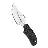 Spyderco Ark Salt Fixed Blade Knife with 2.56' H-1 Corrosion-Resistant Steel Blade and Premium Injection-Molded Polymer Sheath - PlainEdge - FB35PBK