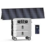 IEE 5120Wh Portable Power Station SP5000 with 500W Solar Panel, 120/240V 5000W(Peak 9000W) AC Output Solar Generator, Expandable Capacity, LFP Battery Generator for Home Use, Power Outages, RVs