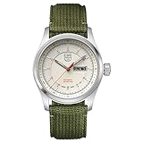 Luminox - Atacama Field Automatic - Mens Watch 44mm - Military Watch in Silver/White Date Function - 200m Water Resistant - Sapphire Glass - Mens Watches - Made in Switzerland, Silver, 44mm,