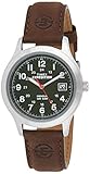 Timex Men's T40051 Expedition Metal Field Brown/Olive Leather Strap Watch