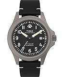 Timex Men's Expedition North Titanium Automatic 41mm Watch - Black Strap Black Dial Titanium Case