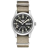 Seiko Men's SRPG35 Watch, Black Dial, 41-Hour Power Reserve, Stainless Steel Case, Nylon Strap, Water-Resistant