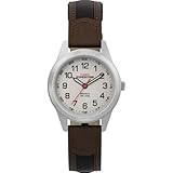 Timex Women's T41181 Expedition Field Mini Black/Brown Nylon/Leather Strap Watch