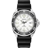 SEIKO SRPE37 Automatic Dive Watch for Men - Prospex Collection - White Dial, LumiBrite Hands, Magnified Date Calendar - 200M Water Resistant