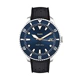 Vaer DS4 Solar Dive Watch for Men - Ocean Ready 20 ATM Solar Powered - Perpetual Time Keeping Sapphire Crystal (+/- 20 Seconds/Month) - 2 Quick-Change 20mm Straps - Gift for Men - 42mm (Medium)