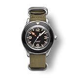 UNDONE Basecamp Classic Original 40mm 100M Water Resistance Automatic Wrist Watch (Black Dial | Green Nylon Strap)