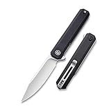 CIVIVI Chronic Folding Pocket Knife - Outdoor Hunting Knife with 3.22 Inch Hollow Grind 9Cr18MoV Blade - G10 Handle Lightweight Flipper Knife for Men (C917C)