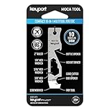 Keyport MOCA 10-in-1 Keychain Multitool (Stainless) | EDC Multi Tool: Pry Bar, Bottle Opener, Screwdriver, Box Opener, Cord Cutter & More | TSA Key Tool | EDC Gear | For Key Organizer & Key Chain