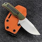 Generies Brands Outdoor Hunt Hidden Canyon Hunter EDC Fixed Blade Knife 2.79' 8Cr13Mov Drop Point, G10 Handles, Kydex Sheath,Gift For Men (G10 Handle)
