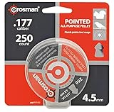 Crosman P177 .177-Caliber Pointed Pellets, 4.5mm, Black(250-Count)
