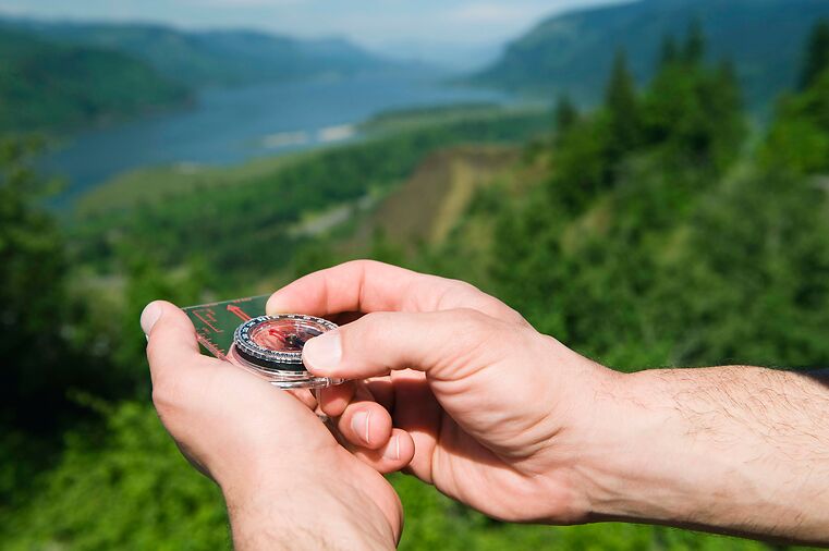 What type of compass is waterproof